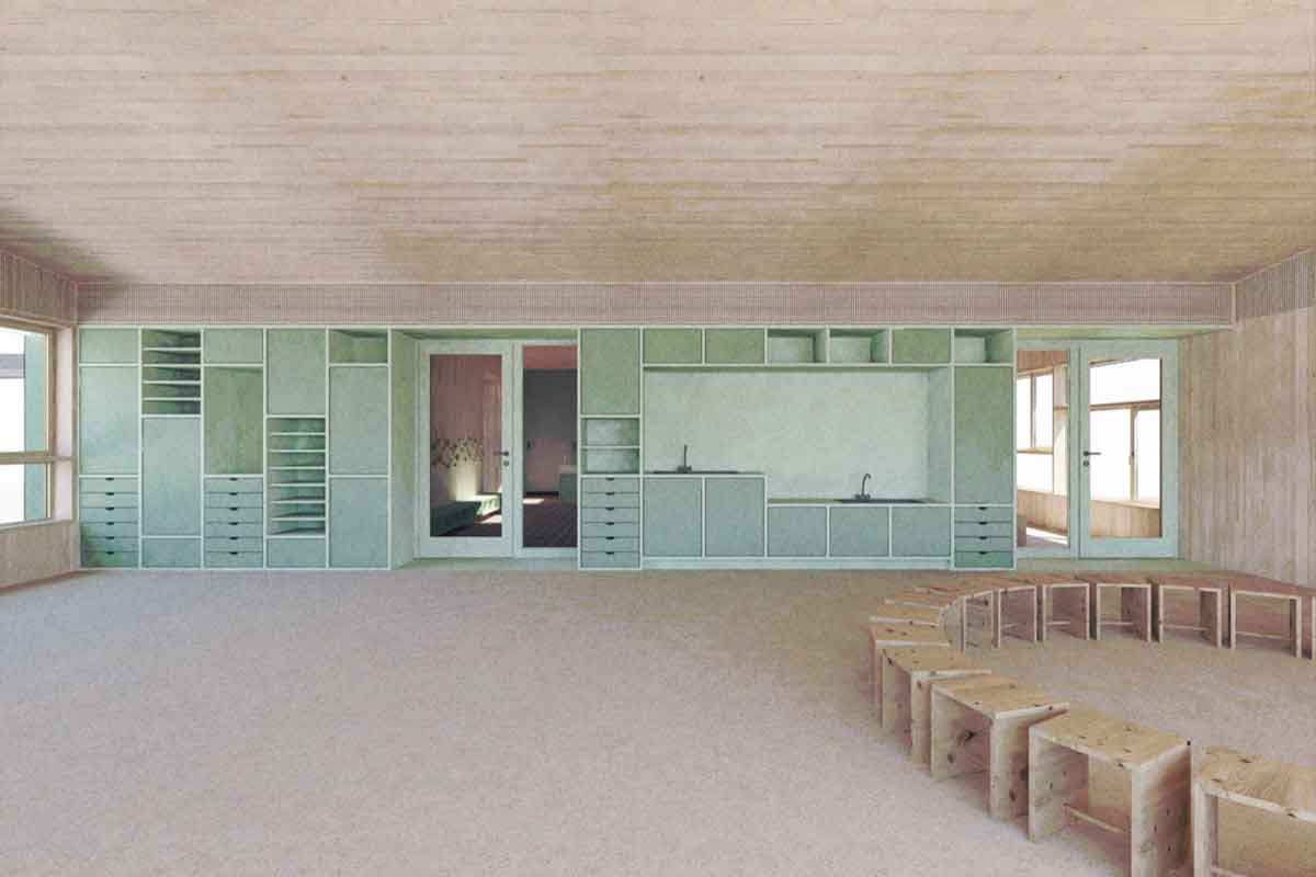 Kindergarten Veltheim Innenansicht Neubau Kindergarten Veltheim