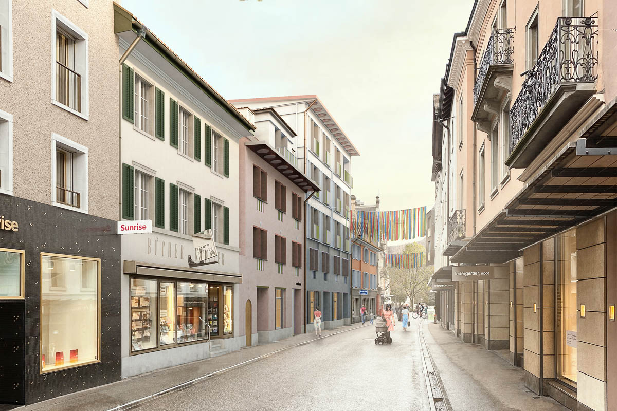 Badstrasse-Baden Rendering Badstrasse Baden