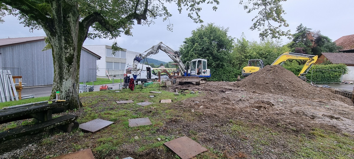 Baubeginn Kiga Veltheim Baubeginn Kiga Veltheim